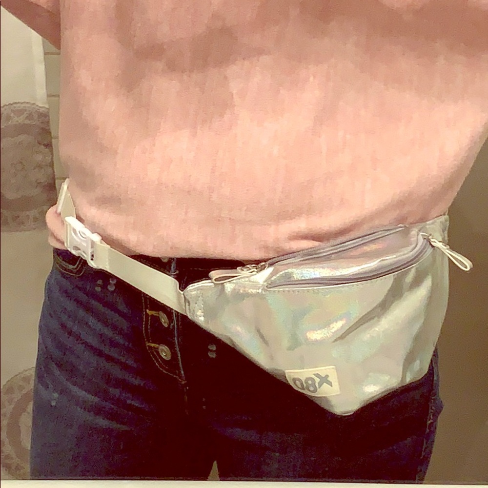 X80 Silver Glitter Fanny Pack